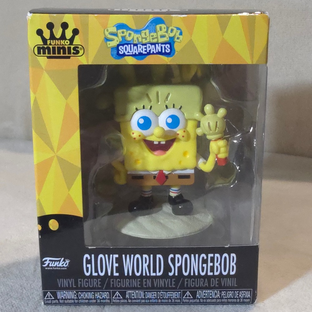 Funko Minis Glove World Spongebob Squarepants Vinyl‎ Figure Nickelodeon 2024 NEW